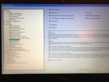 BIOS, Security settings