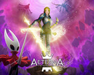 Aeterna Lucis banner with Hornet from Silksong (Image source: Sony PlayStation, Team Cherry with edits)