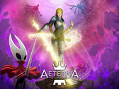 Aeterna Lucis banner with Hornet from Silksong (Image source: Sony PlayStation, Team Cherry with edits)