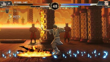 Pictured: A gameplay screenshot from Avatar Legends: The Fighting Game.