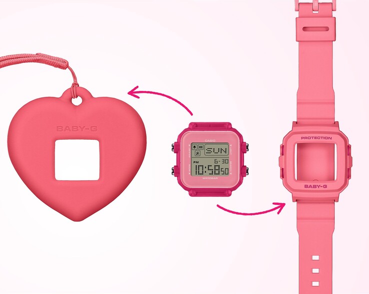 The Casio Baby-G BGD-10KH watches come with two accessories. (Image source: Casio)