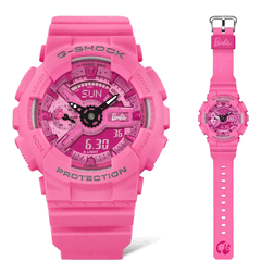 The Casio G-Shock GMA-S110BE-4A limited edition Barbie watch is powered by a CR1220 battery, with an estimated 2-year battery life (Image source: Casio)