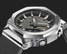The Casio G-Shock GMS2110-1A1 with a metal bezel, pictured against a dark background. (Image source: Casio)