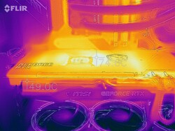 MSI GeForce RTX 3080 Gaming X Trio in the stress test