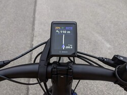 With paired smartphone, the display can be used for navigation