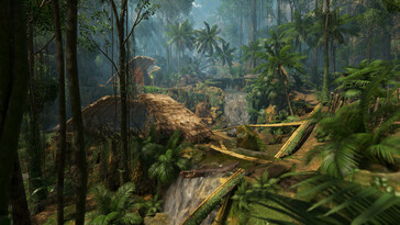 An image showing a village in Green Hell. (Image source: Steam)