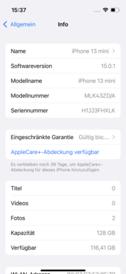 Software - Apple iPhone 13 mini