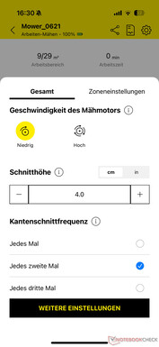Mower settings (2)