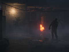 Pictured - a still from the official Operation: Outbreak trailer, showing a zombie alongside a fire against a dark background. (Image source: Steam)
