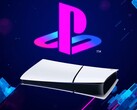 PS5 Digital console rests horizontally under PlayStation logo