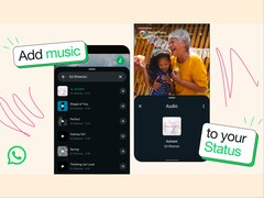 WhatsApp users will be able to add songs to their Status updates. (Image source: WhatsApp)