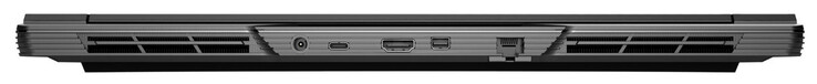 Back: Power connection, USB 3.2 Gen 2 (USB-C), HDMI 2.1, Mini DisplayPort 1.4a, Gigabit Ethernet (2.5 GBit/s)
