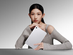 Xiaomi has introduced a new configuration for the Redmi K Pad 2. Pictured: a promo picture of the tablet in silver colorway.
