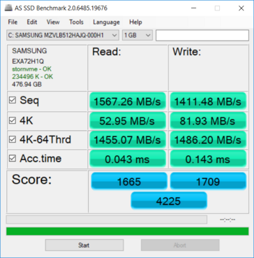 AS SSD - primary SSD