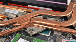 The i7-7700HQ is hidden underneath the heat pipes.