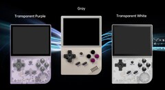 The Anbernic RG35XX will ship in three colourways with nods to classic Nintendo consoles. (Image source: Anbernic)