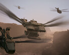 Ornithopters soar above the desert in Funcom's survival MMO Dune: Awakening (Image source: Funcom press assets)