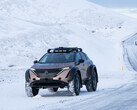 A tricked-out version of Nissan's Ariya EV is being used in an icy Pole to Pole expedition. (Image source: NIssan)