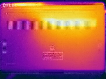 Surface temperatures stress test (bottom side)