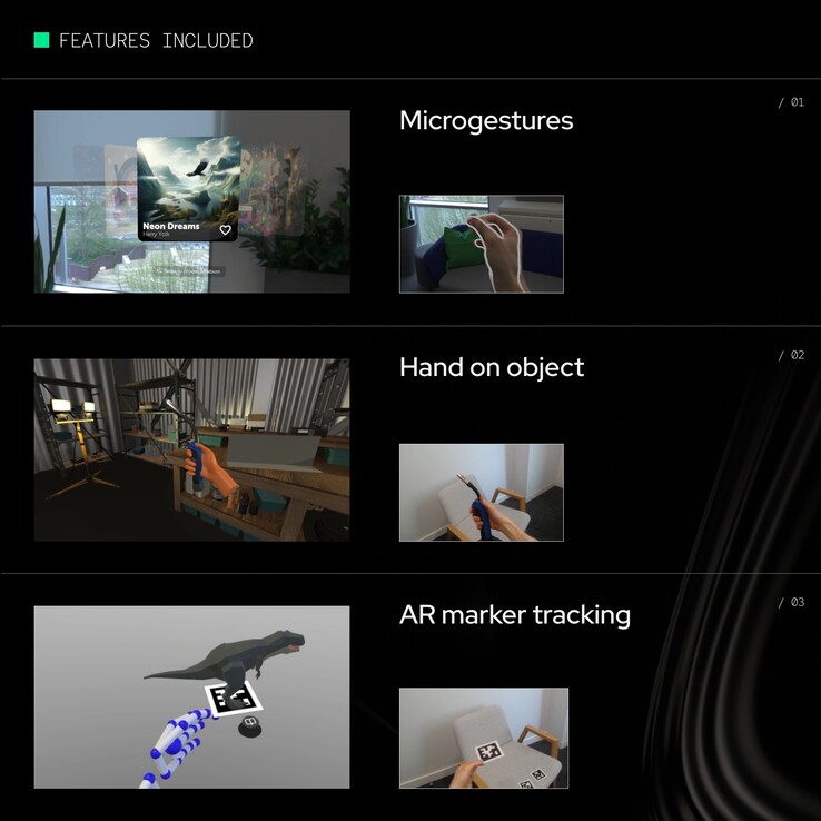 Hyperion improves hand and object tracking for better VR interaction. (Source: Ultraleap)