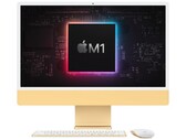 The new 24-inch Apple iMac features the M1 chip and an actual display diagonal size of 23.5 inches. (Image source: Apple - edited)