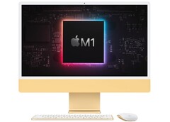 The new 24-inch Apple iMac features the M1 chip and an actual display diagonal size of 23.5 inches. (Image source: Apple - edited)