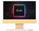 The new 24-inch Apple iMac features the M1 chip and an actual display diagonal size of 23.5 inches. (Image source: Apple - edited)