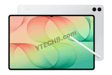 The Galaxy Tab S12 Ultra in silver finish.