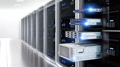 Server racks with specialized rails. King Slide controls 80 % of the high-end server-rail market.