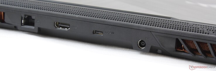 Rear: Gigabit RJ-45, HDMI 2.0, USB 3.1 Gen 2 Type C w/ DisplayPort 1.4, AC adapter