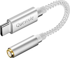 The Questyle Qlink-C is an entry-level USB-C DAC weighing only 5 grams (0.17 oz.). (Image source: Questyle)