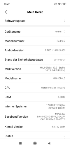 Software Xiaomi Redmi 7