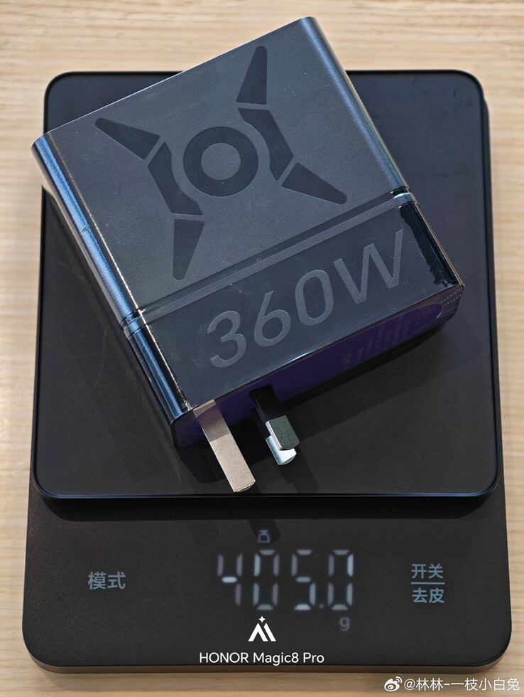 The weight of the adapter