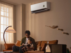 The Xiaomi Mijia Air Conditioner Pro Healthy Wind (pictured) is available in China. (Image source: Xiaomi)