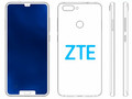ZTE dual-notch design patent, ZTE Iceberg concept might become a product someday (Source: Mobiel kopen)