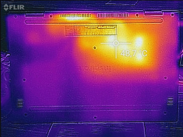 Heat generation bottom surface (under load)