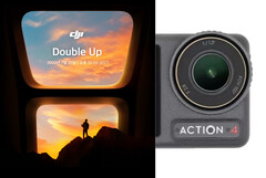 The DJI OSMO Action 4 will be unveiled on July 25 and should serve as a worthy incremental upgrade to the existing Action 3. (Image source: DJI / @camerainsider on Twitter - edited)