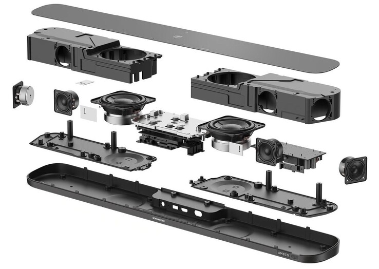 The Ambeo Mini houses four full-range drivers and two subwoofers (Image Source: Sennheiser via DigitalTrends)