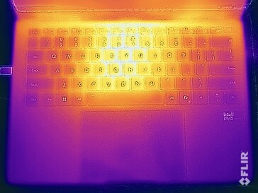 Surface temperatures stress test (top side)