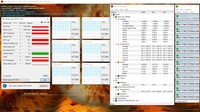 System information during a FurMark and Prime95 stress test