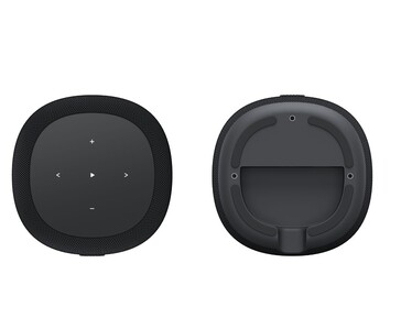 WiiM Sound Lite top-panel touch controls and bottom mounting area (Image source: WiiM)