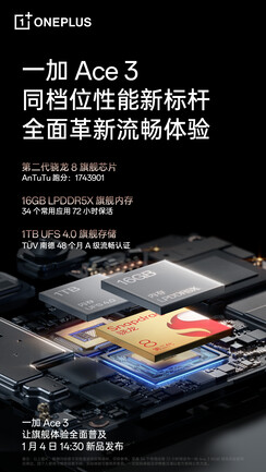 OnePlus hypes some more Ace 3 specs...
