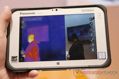 Panasonic FZ-M1 thermal image. (Source: NotebookCheck)