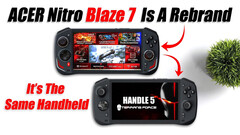 Terrans Force was reportedly planning to upgrade the Handle 5 with the same specs as Acer Nitro Blaze 7 (Image source: ETA Prime)