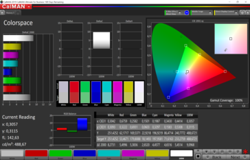 CalMAN color space(sRGB)