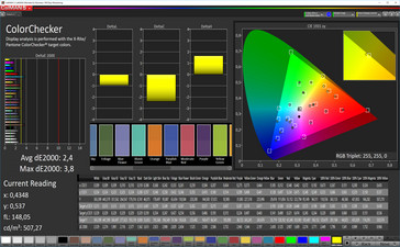 ColorChecker (white balance: warm; target color space: P3)