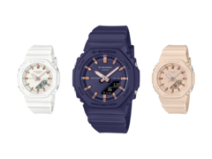 From left to right (pictured), Casio GMAP2100M-7A, GMAP2100M-2A, and GMAP2100M-4A. (Image source: Casio)