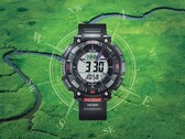 The Casio Pro Trek PRG340-1 features a rugged design with a rotating bezel and large, glove-friendly buttons.