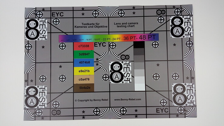 Photo of reference card