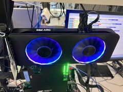 An Intel Arc A770 prototype being tested in Intel's labs (image via Raja Koduri on Twitter)